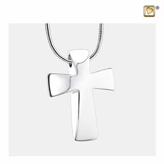 Cross Ashes Pendant Pol silver